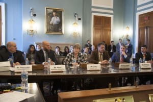 Cris Coffin, LFG Policy Director, testified at the U.S. House of Representative Committee on Agriculture hearing on direct marketing to ag-vocate for farmers. (photo courtesy of National Sustainable Agriculture Coalition)